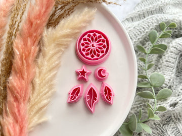 Boho Dreamcatcher Shape Mystical Boho Collection Polymer Clay Cutter • Fondant Cutter • Cookie Cutte